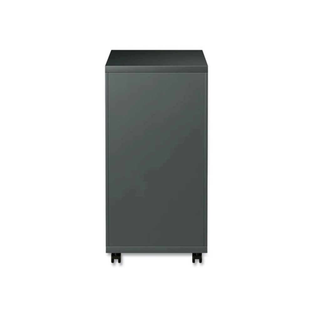 File Pedestal with Full-Length Pull, Left or Right, 2 Legal/Letter-Size File Drawers, Charcoal, 14.96" x 19.29" x 27.75"