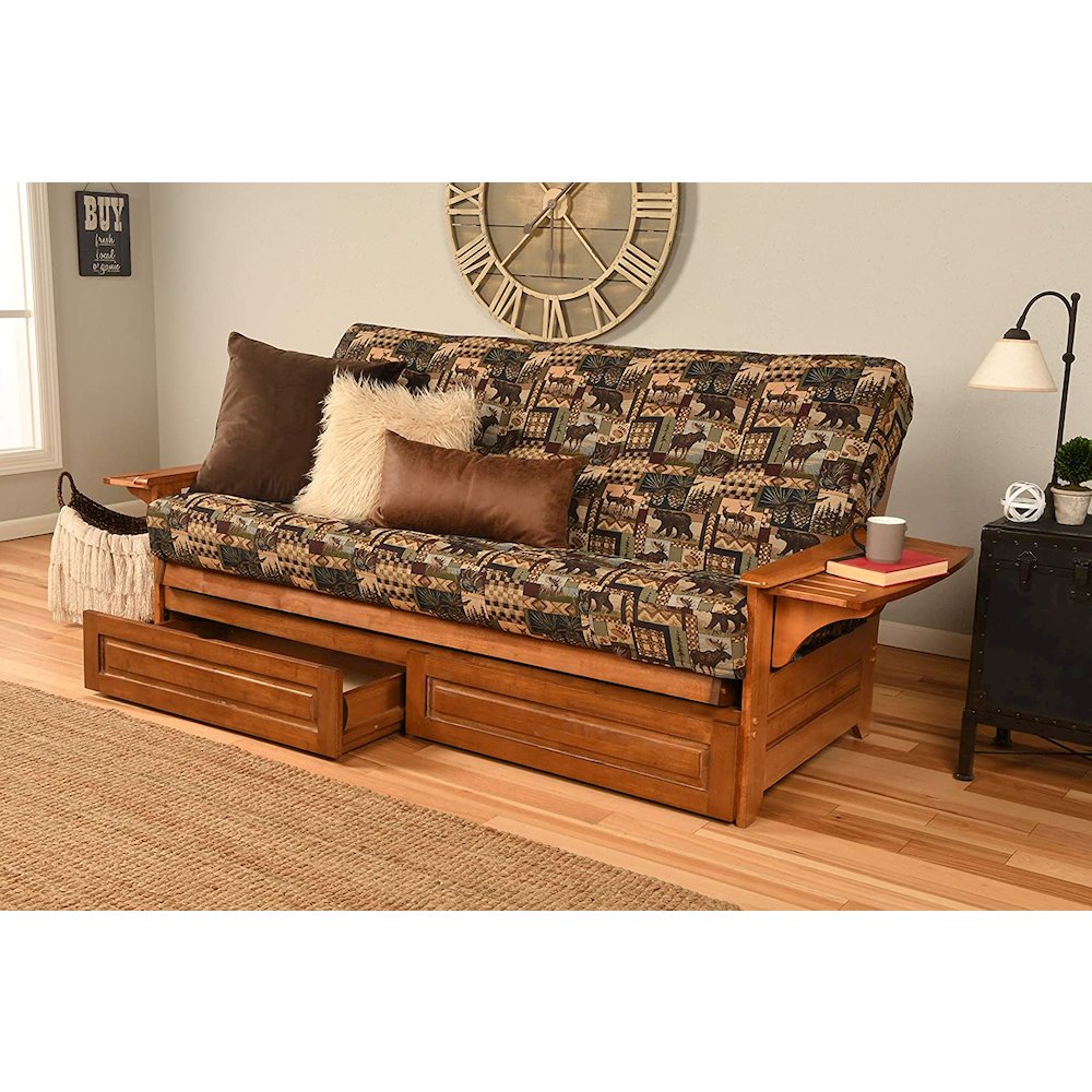 Phoenix Frame-Barbados Finish-Peter's Cabin Mattress-Storage Drawers