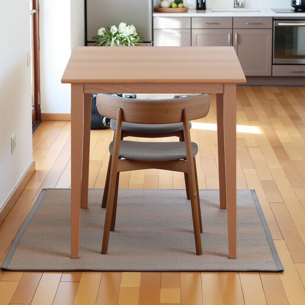 FurniFact Light Oak Small Square Dining Table with Shaker Legs