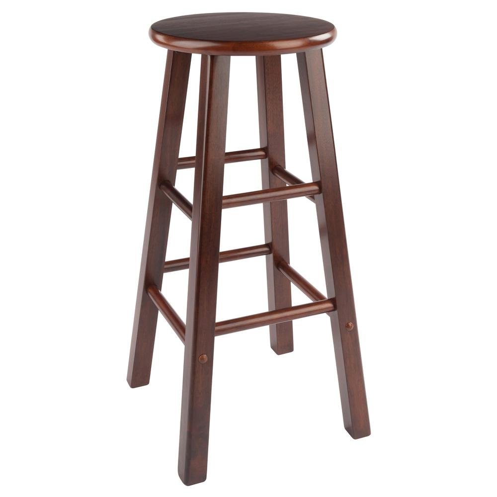 Walnut Solid Wood Counter Height Bar Stools Set of 2, Bar Stools, Kitchen Island