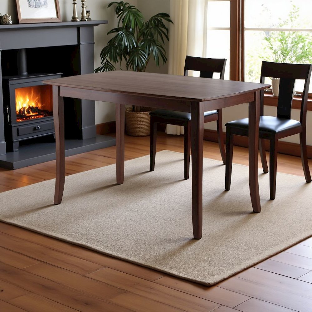 Walnut Square Dining Table – Small Square Kitchen Table with Solid Wood