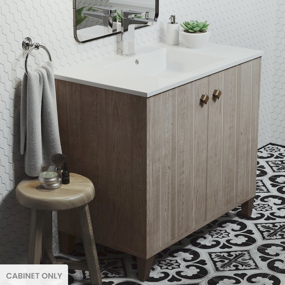 Eclair 36" Bathroom Vanity in Oak - Cabinet Only