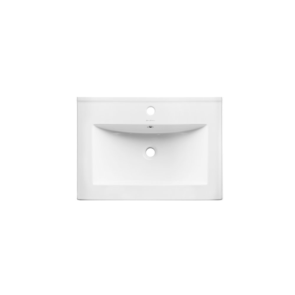 Pierre 24 Single, Open Shelf, Gold Metal Frame Bathroom Vanity