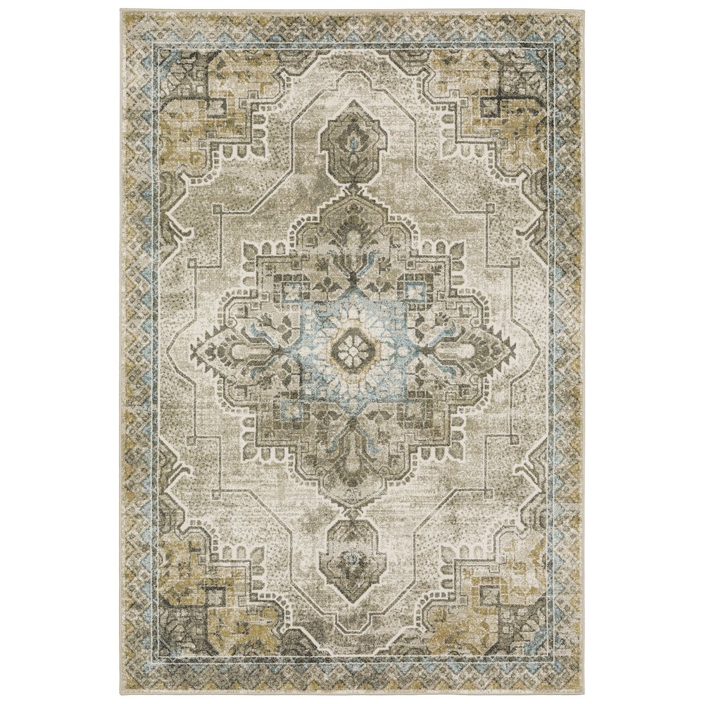 VENICE Grey 5' 3 X 7' 3 Area Rug