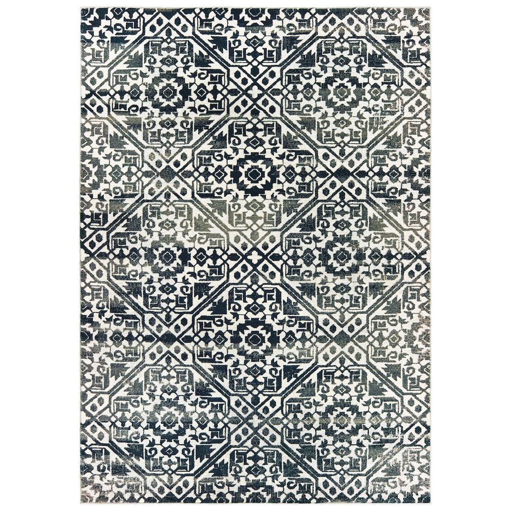 BOWEN Navy 6' 7 X 9' 6 Area Rug