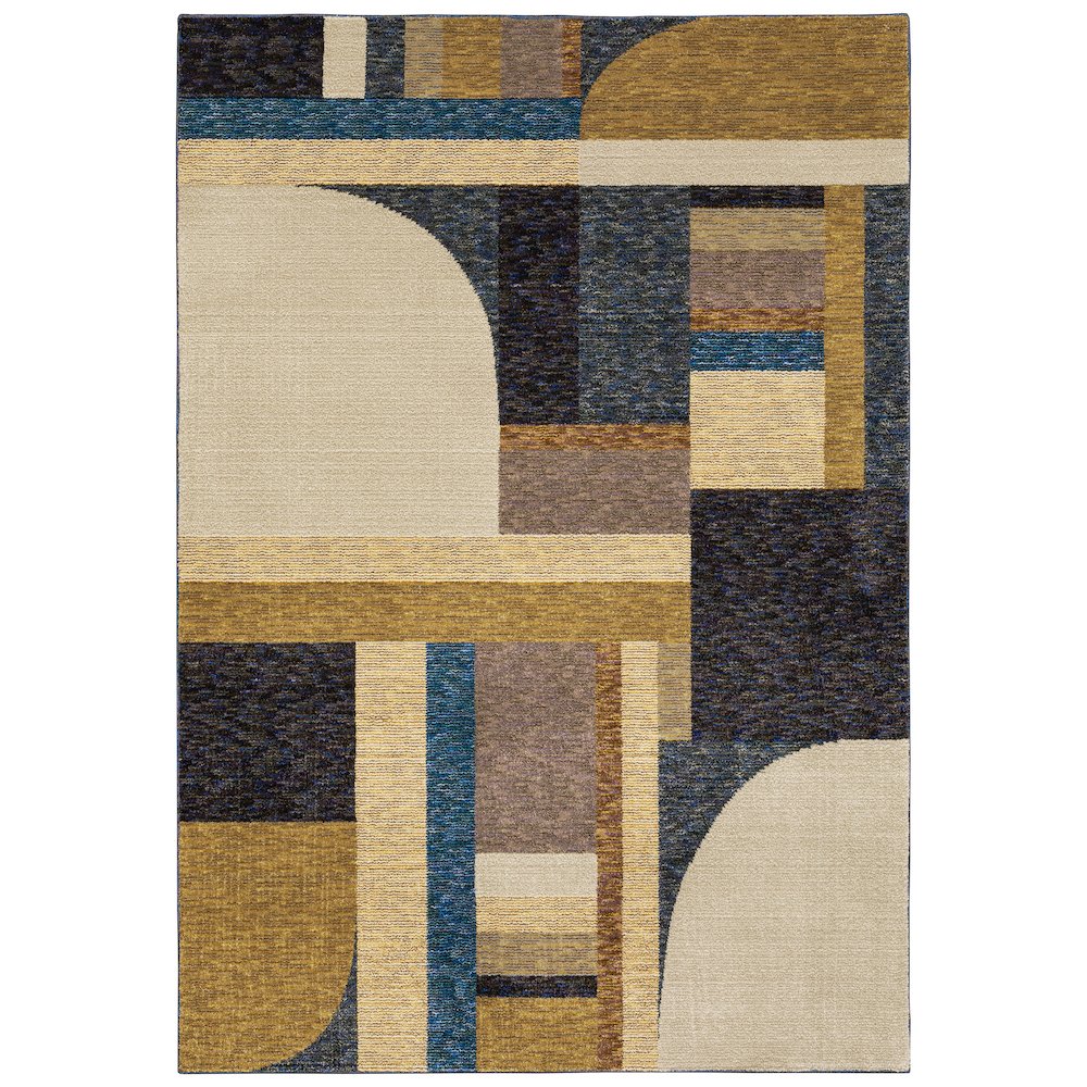 STRADA Gold 6' 7 X 9' 6 Area Rug