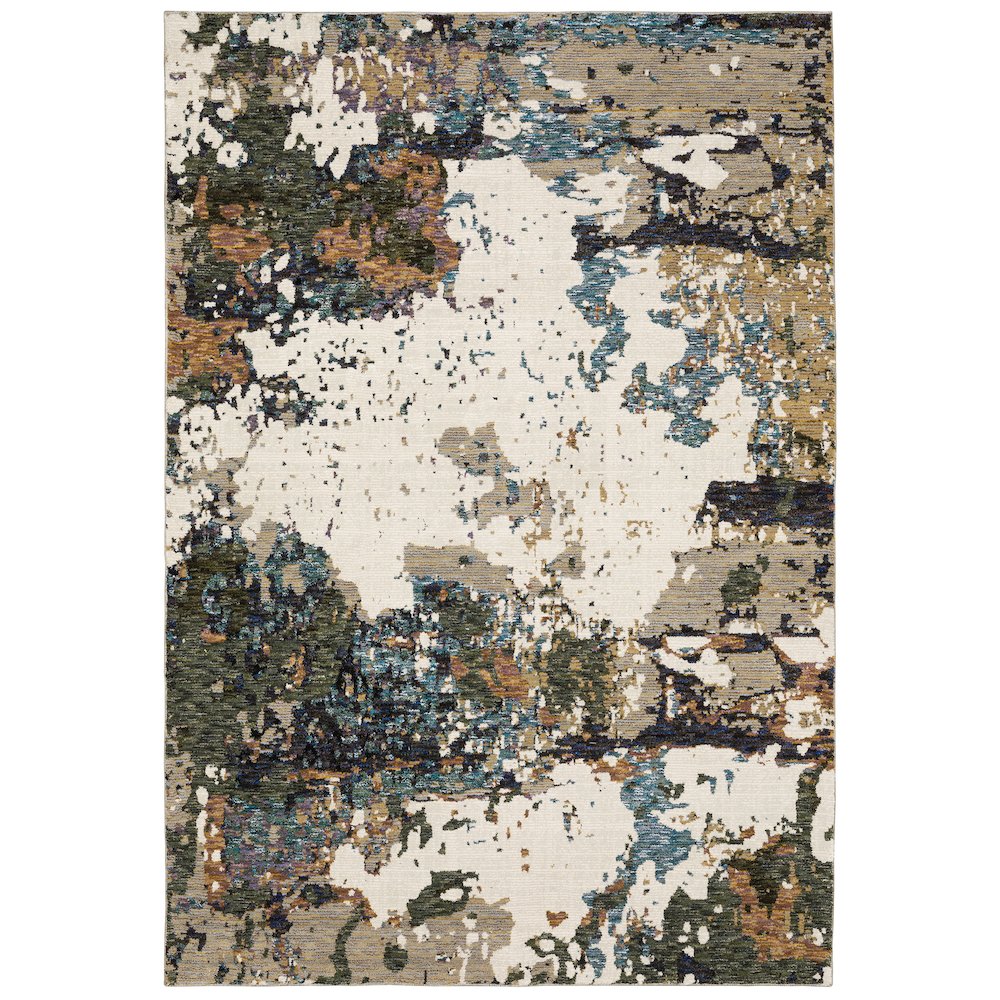 EVOLUTION Ivory 6' 7 X 9' 6 Area Rug