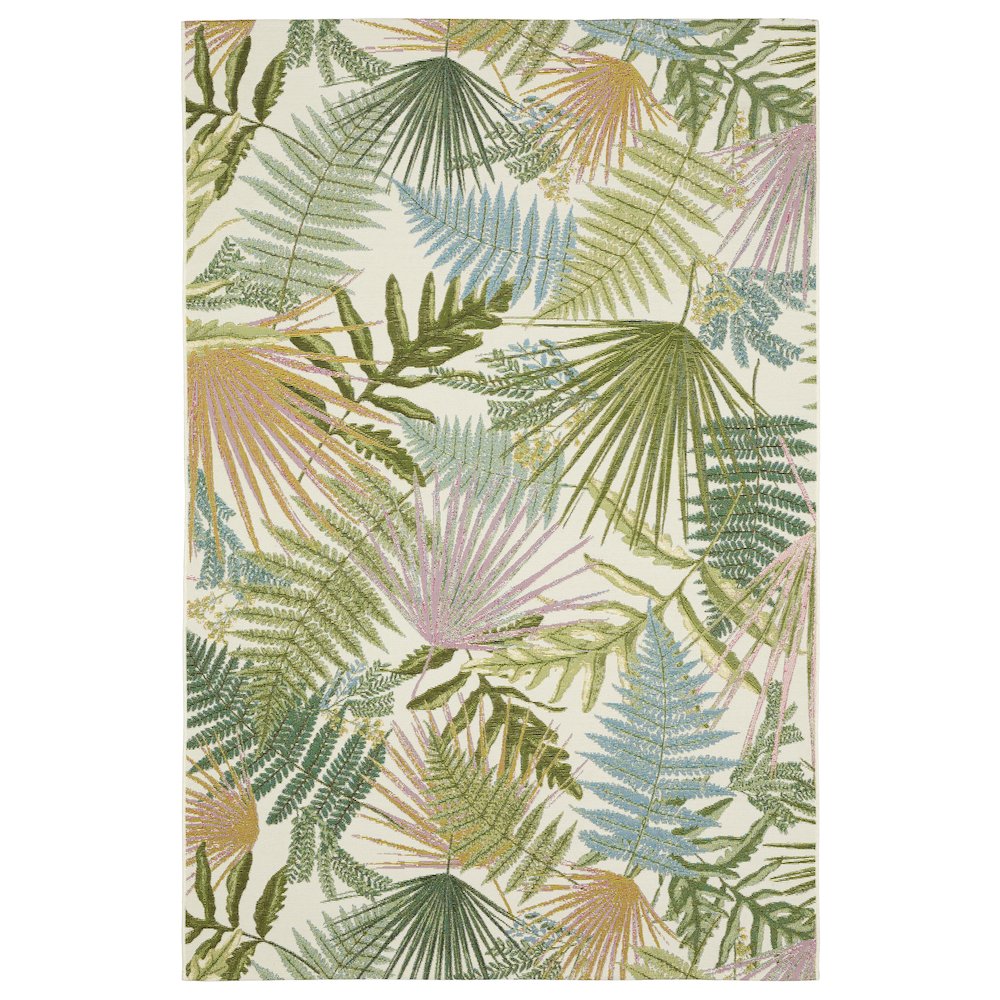 6X9 Outdoor Rug Made of Polypropylene, Green color