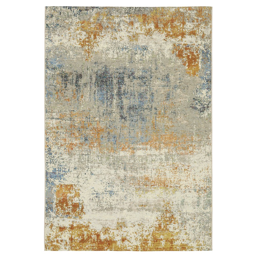 6X9 Outdoor Rug Made of Polypropylene, Beige color