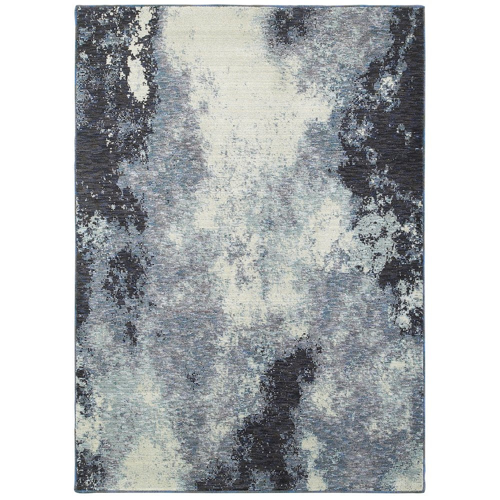 EVOLUTION Navy 7'10 X 10'10 Area Rug