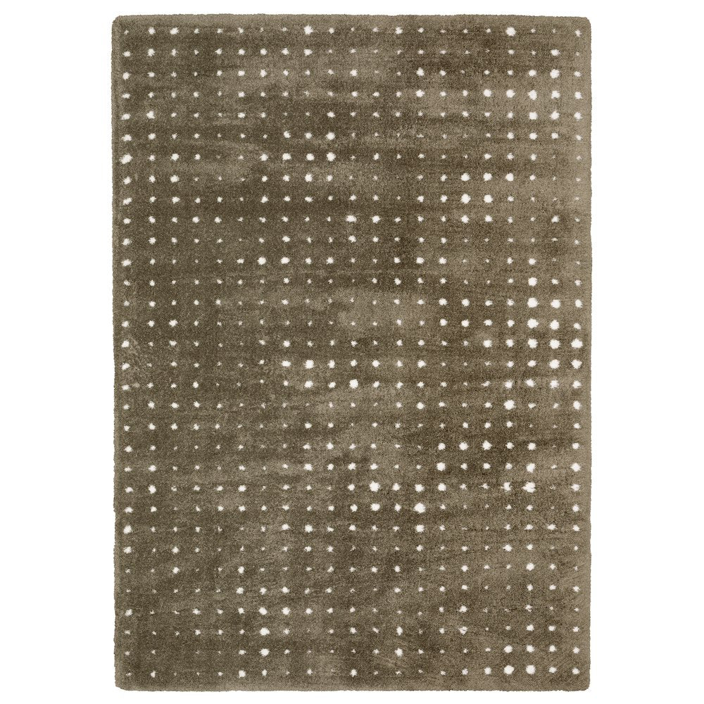 10X13 Casual Rug Made of Polyester, Brown color