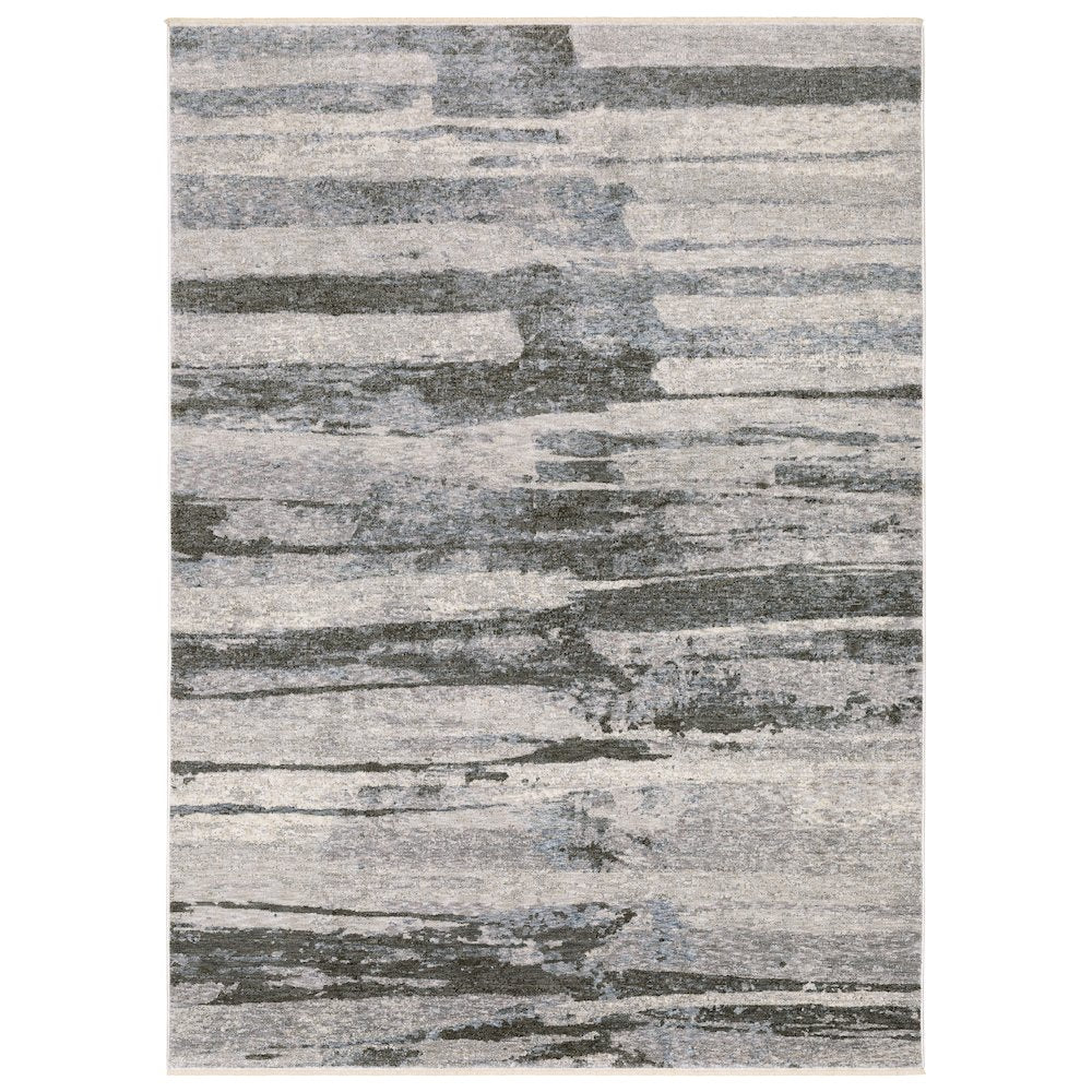 HAYDEN Grey 3' 3 X 5' Area Rug