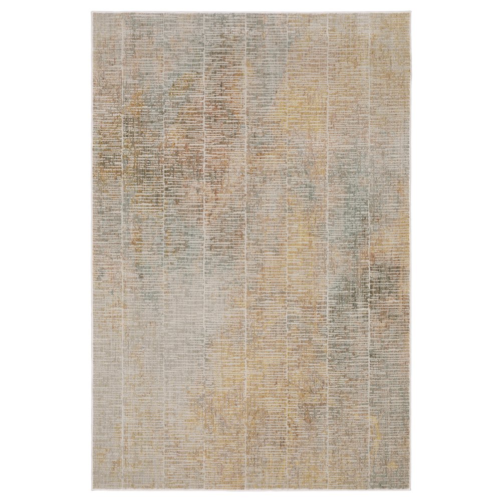 Contemporary Rug 2' 3" X 7' 6" Size in Beige/ Multi Color