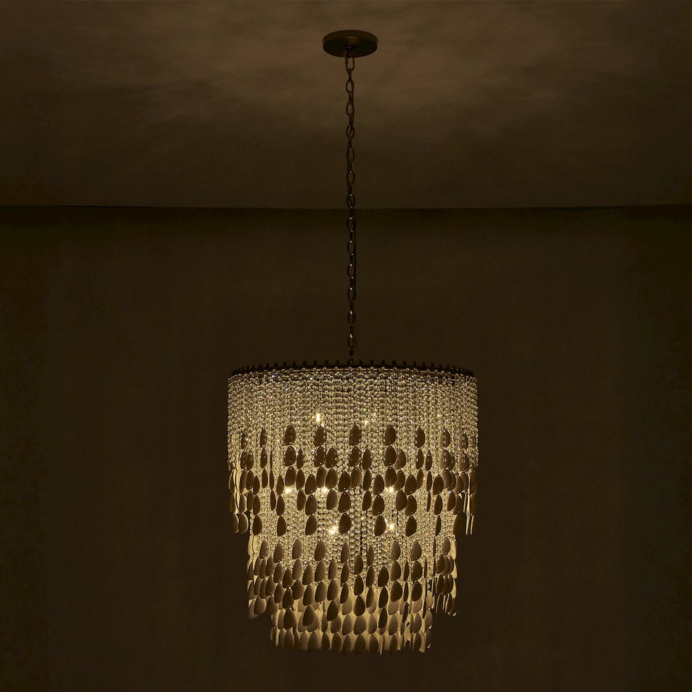 Farfalle 28-in 18 Light (40-watt) Brushed Champagne Gold Chandelier