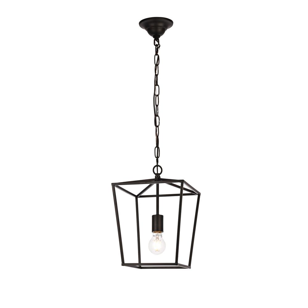 Maddox Collection Pendant D9.75 H14.5 Lt:1 Black Finish