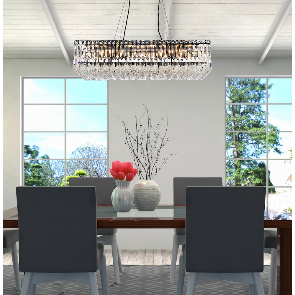Maxime 32 Inch Black Chandelier