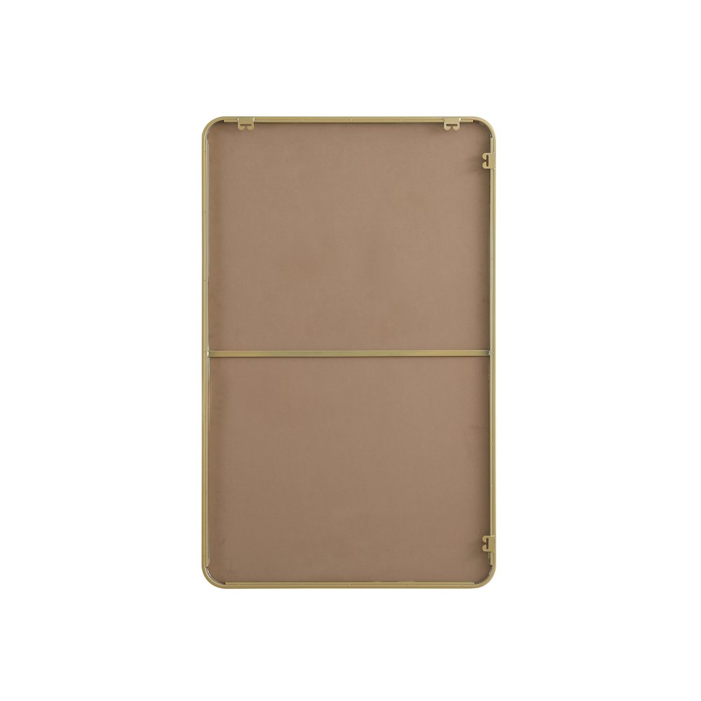 Contour Metal Rectangle Mirror 30x48 in Brass