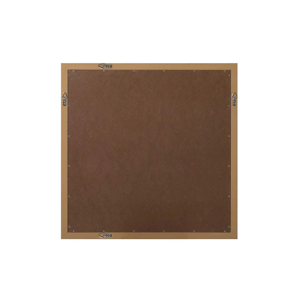 Noah Wooden Square Mirror 36 x 36 in Honey Teak