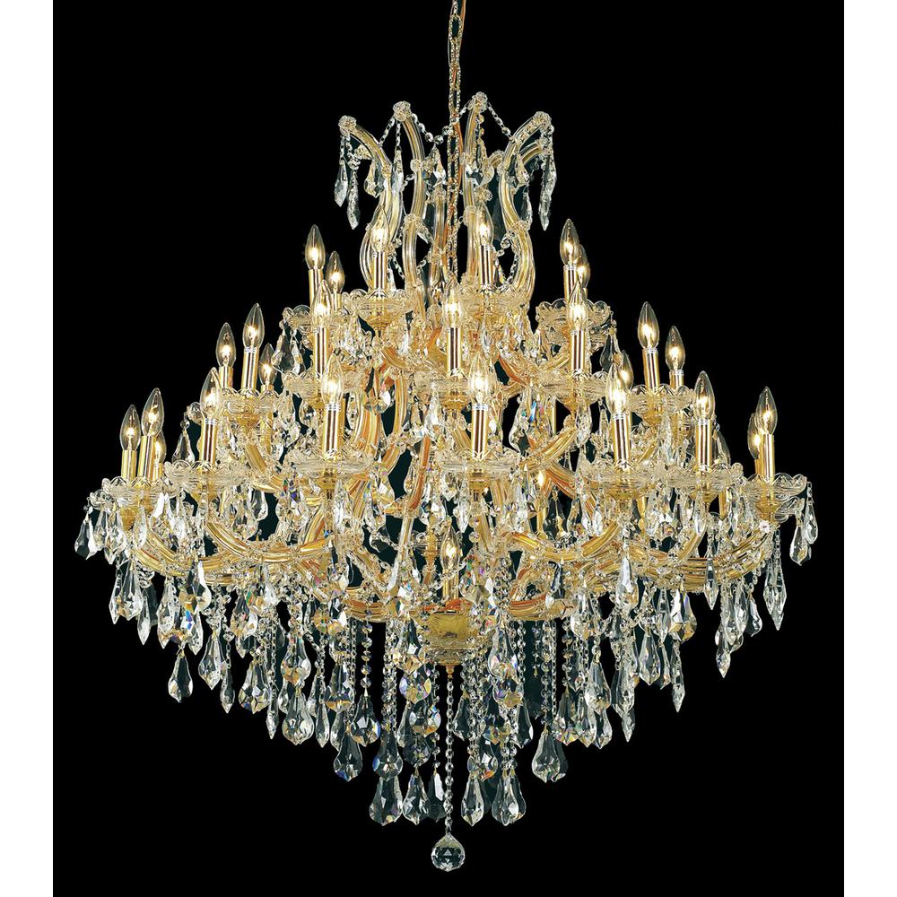 Maria Theresa 37 light Gold Chandelier Clear Royal Cut Crystal