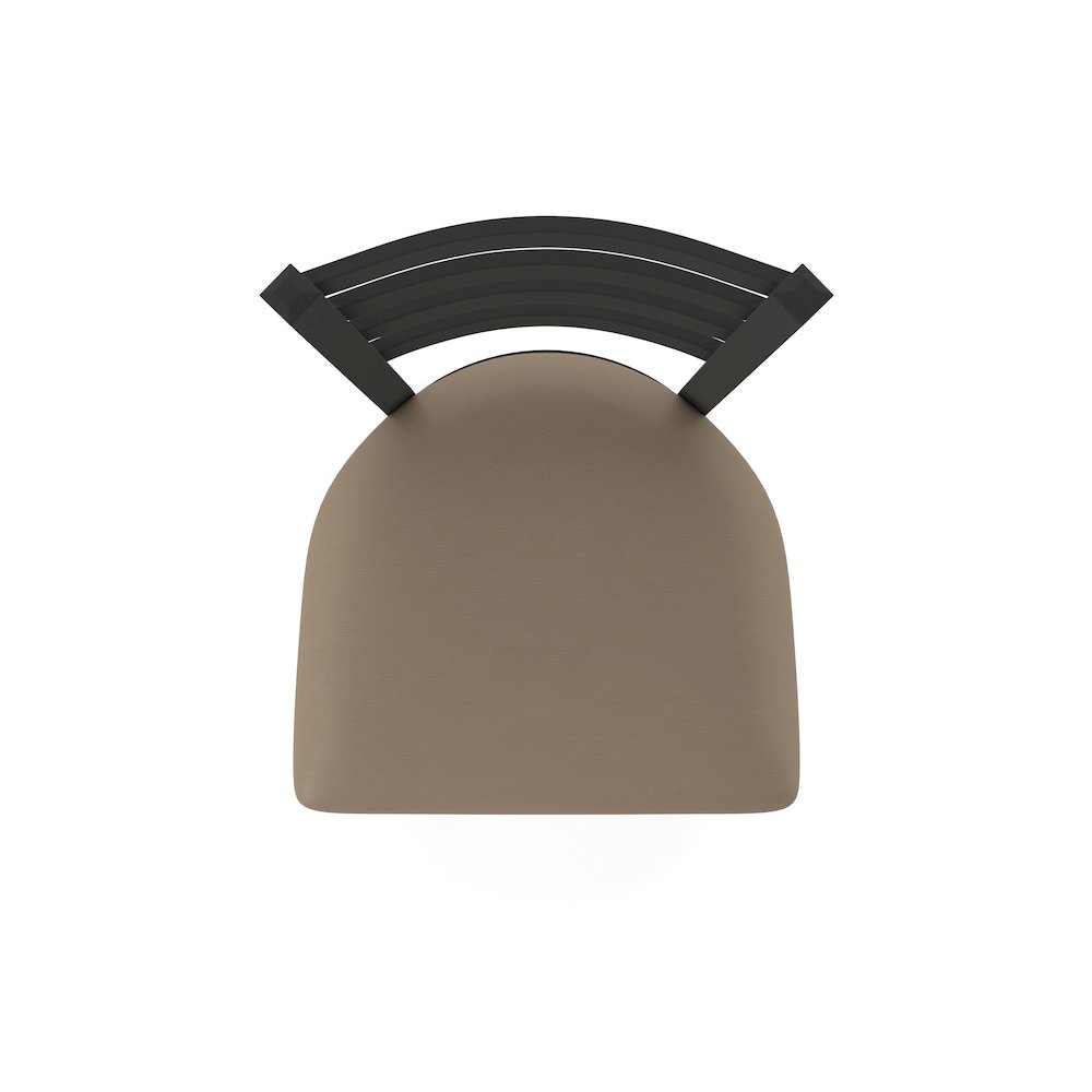 400 Jackie 18" Chair with Black Wrinkle Finish and Canter Earth Seat