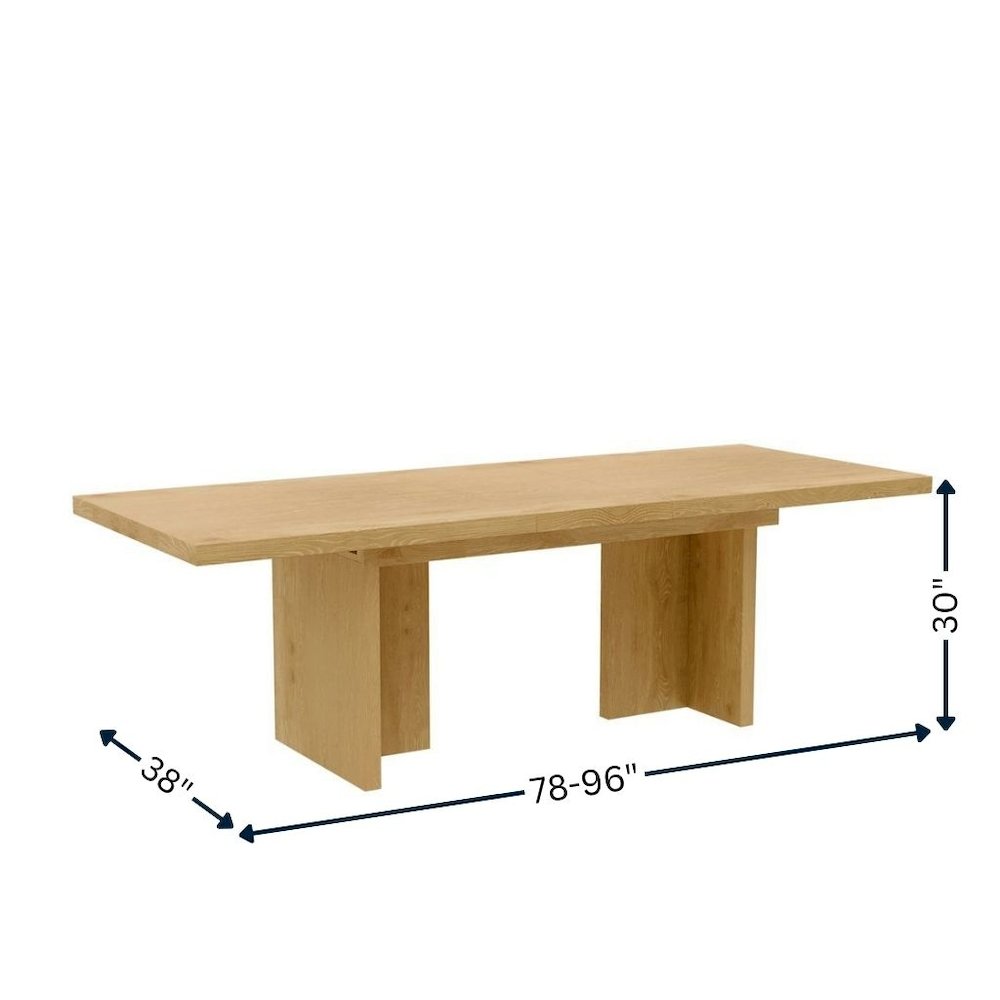 Warm Wood Extension Dining Table with Adjustable Height and Modern Rustic Design