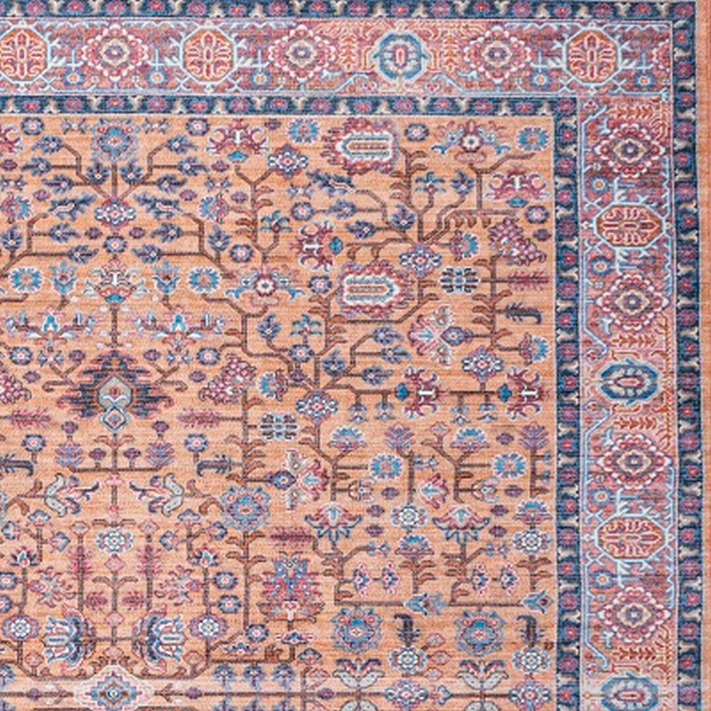 Kemer All-Over Persian Machine-Washable Area Rug