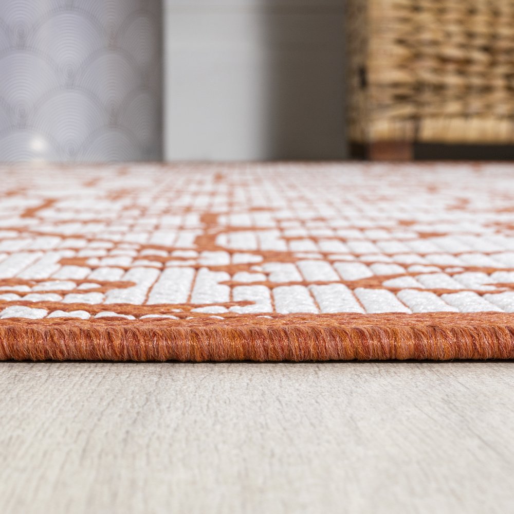 Madrid Vintage Filigree Textured Weave Indoor/Outdoor Area Rug