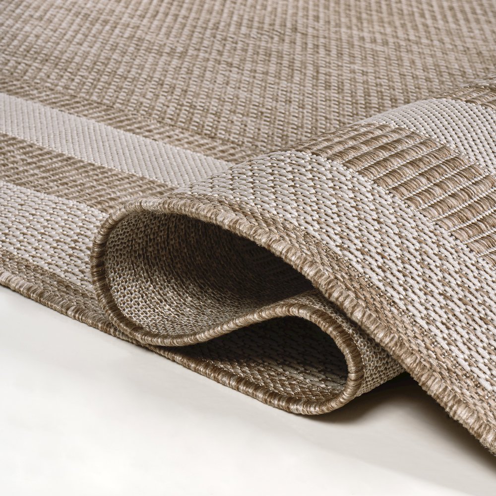 Dover Classic -Stripe Border Indoor/Outdoor Area Rug