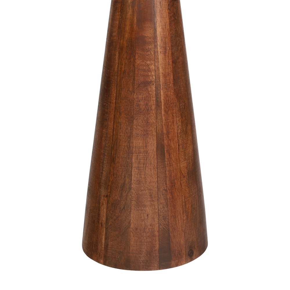 Linden Farmhouse Industrial Mango Wood Drink Table and Decorative End Table