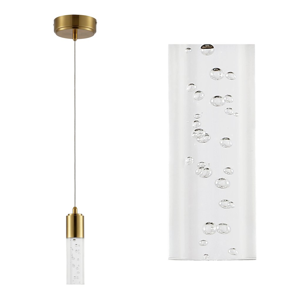 Bolha Bubble Acryliciron Modern Minimalist Integrated Led Pendant
