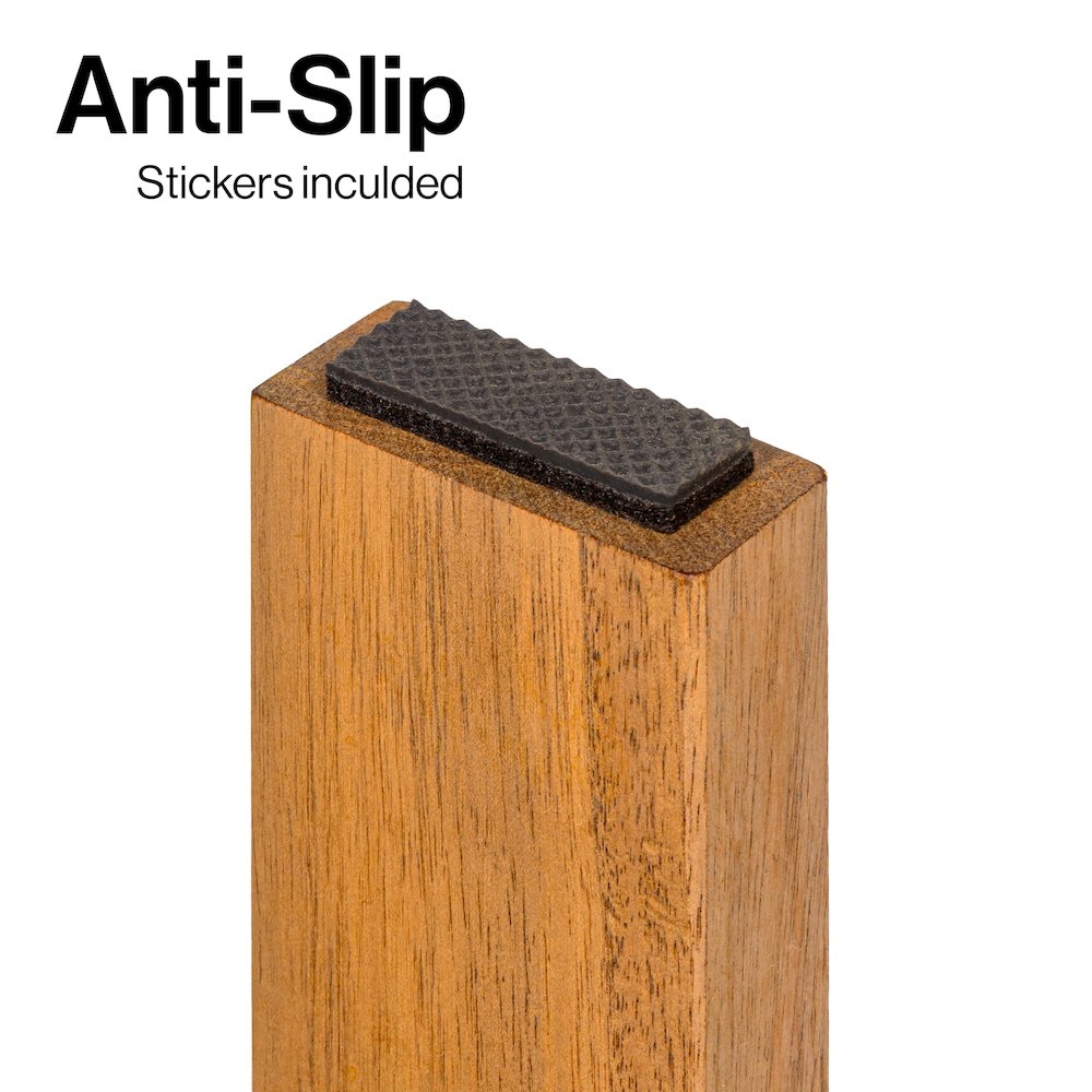 Saru Traditional Classic Solid Acacia Wood Shower Shaving Foot Stool,