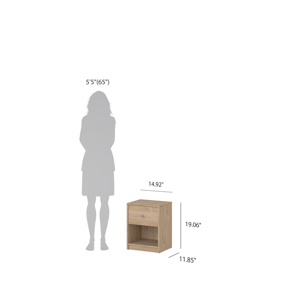 3-Piece Bedroom Set - 6 Drawer Double Dresser And Nightstand Set Of 2