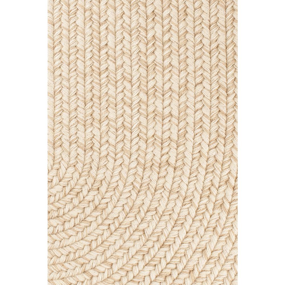 Solid Sand Wool 4X6 Oval