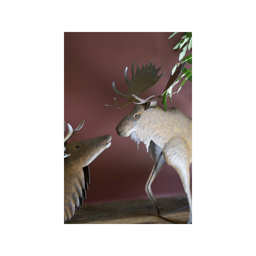 Rustic Metal Moose
