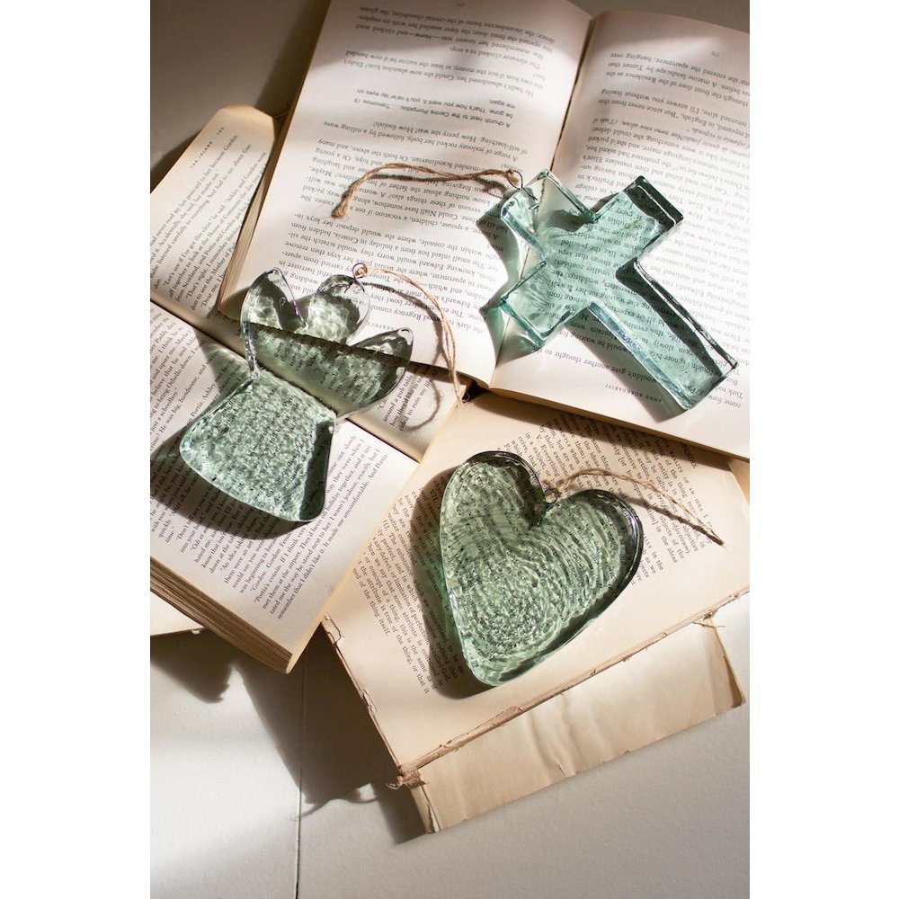Glass Heart Ornament