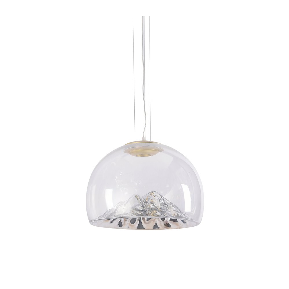 Bethel International Single Pendant Lighting in Silver Color