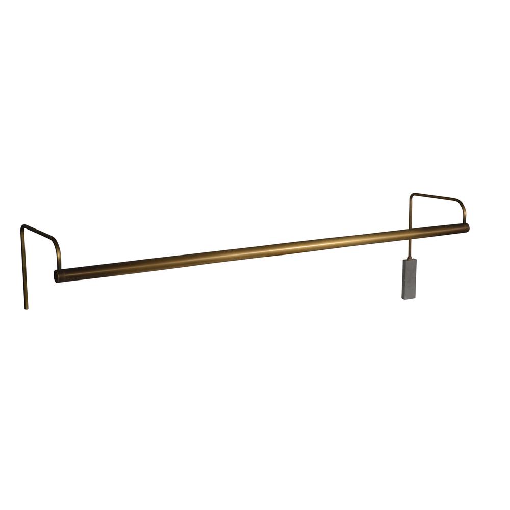 Slim-Line 43" LED Plug-In Picture Lights in Antique Brass