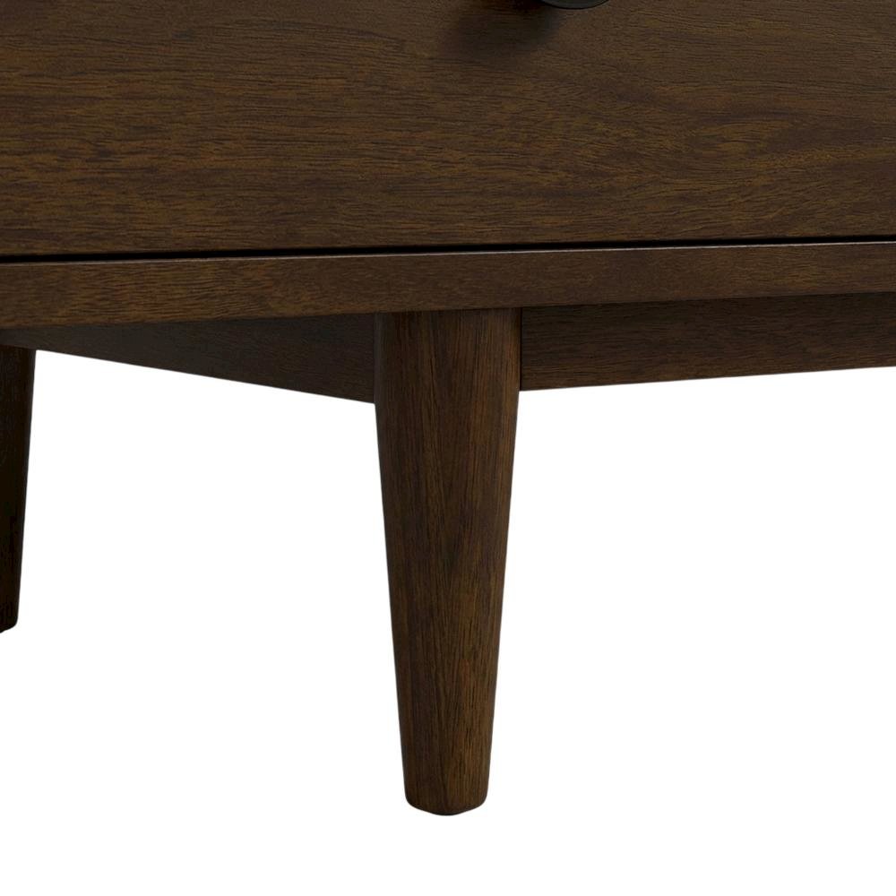 Brown Wood Mid Century Modern TV Stand with Sleek Design and Ample Storage