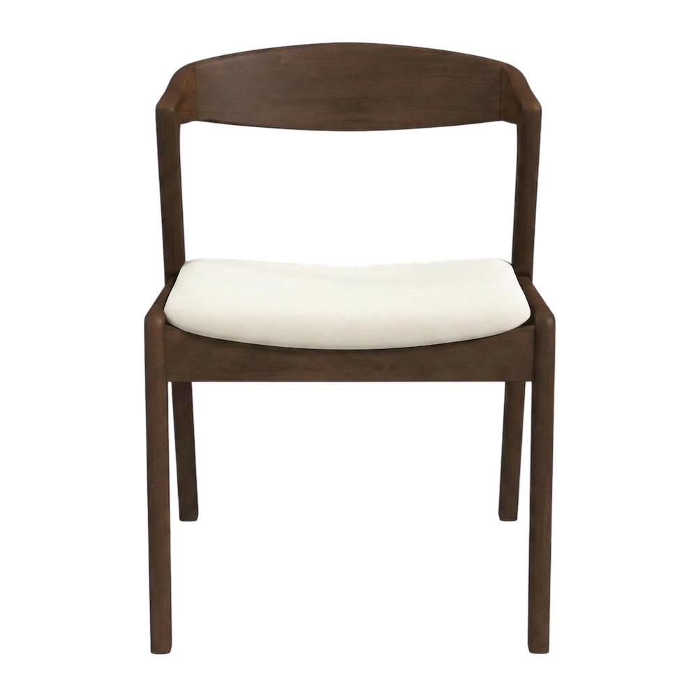 Velvet-Upholstered Solid Wood Dining Chairs, Blue, Dark Yellow, Cream, Set of 2