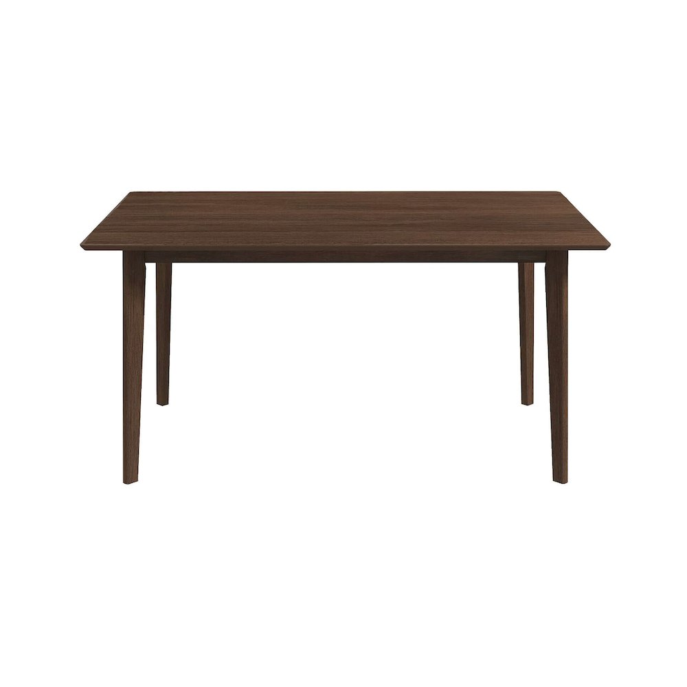 Solid Wood Dining Table in Brown, Elegant Dining Room Table for Kitchen