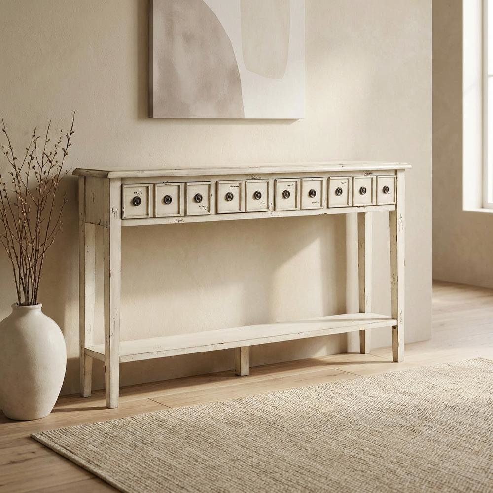 Long Console in Sleek Finish with Modern Design and Sturdy Construction