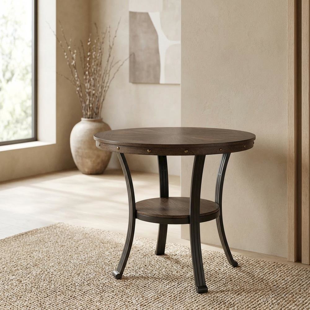 Natural, Side Table, Quality Build, Durable Wood Frame