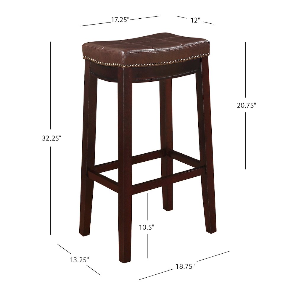 Claridge 2Pk Brown Bar Stool