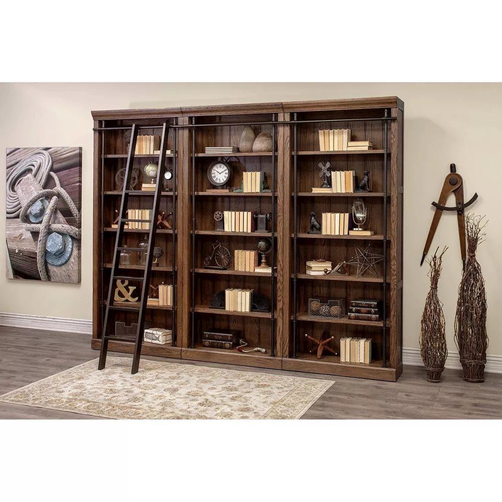 Avondale 8' Tall Wood Bookcase, Storage