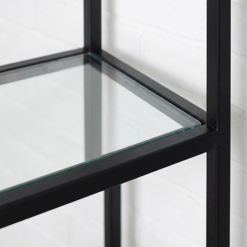 Oil Rubbed Bronze Etagere with Anti-Tip Hardware and Sturdy Frame