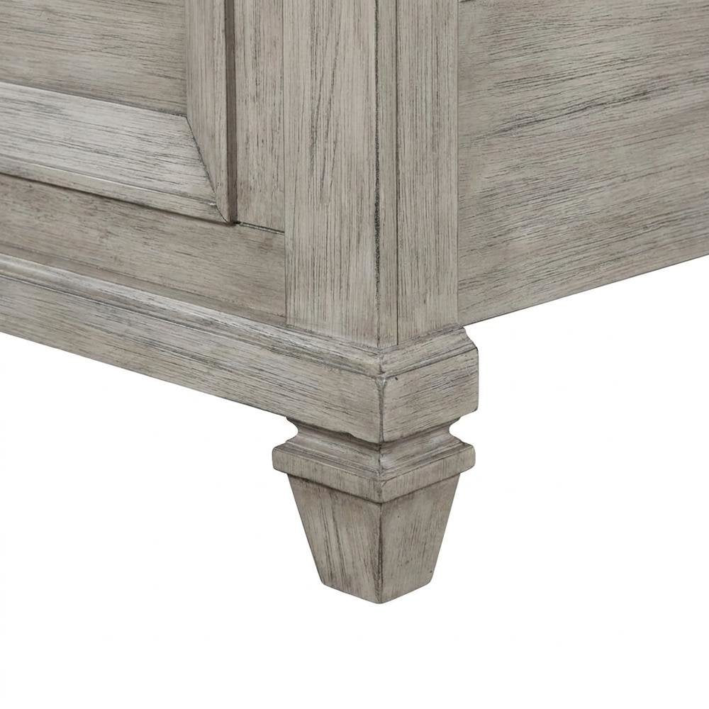 Solid Wood King Platform Bed Frame with Headboard, Wooden Bedroom Beds