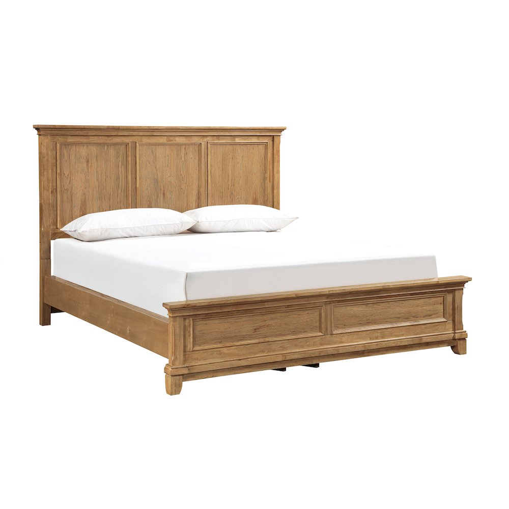 Sunstone 4-Pc Wood King Bedroom Set with Chest in Honey
