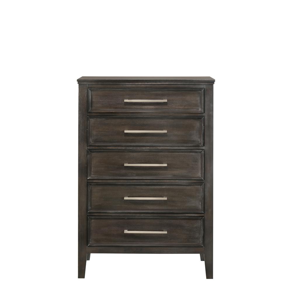 Furniture Andover 6-Piece Queen Wood Bedroom Set in Nutmeg