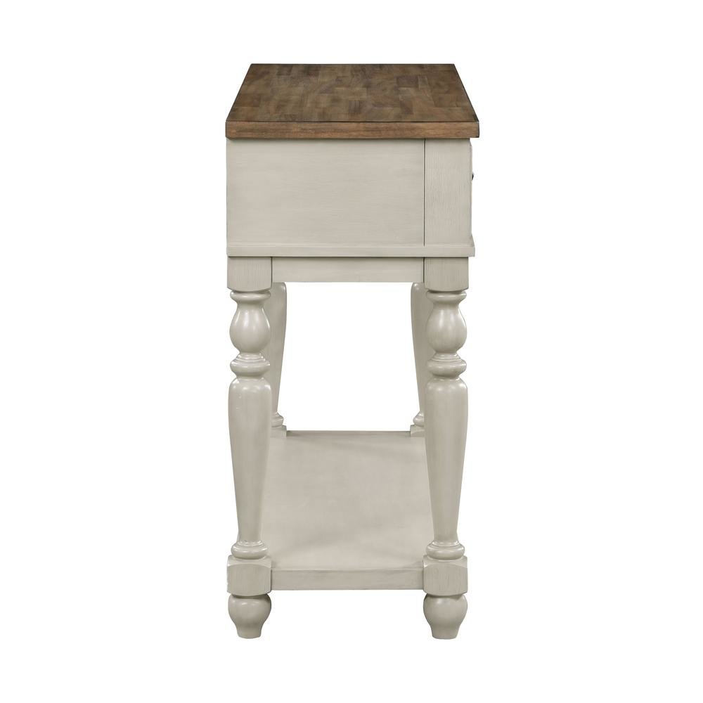 White Rustic Sideboard Solid Wood Vintage Console Table With Drawers