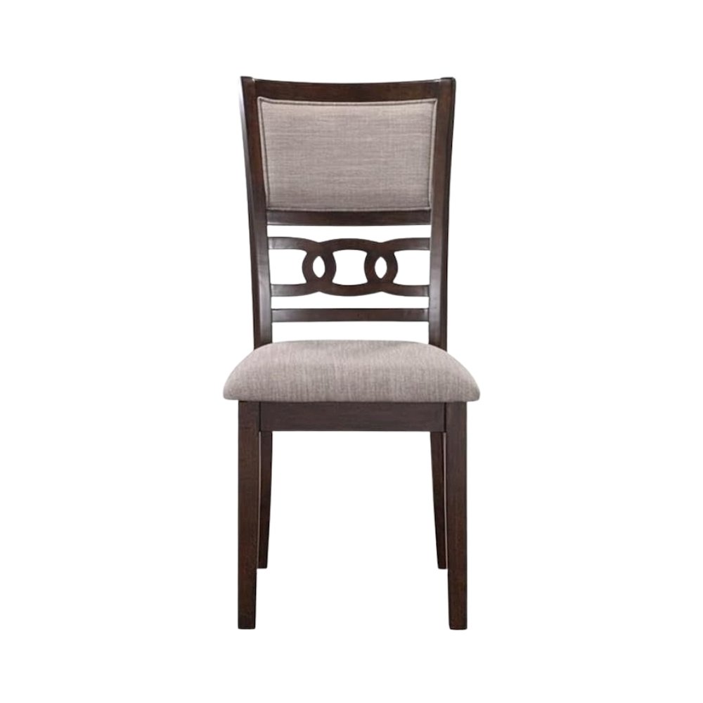 Solid Wood Dining Chairs Set of 2 Cherry Brown